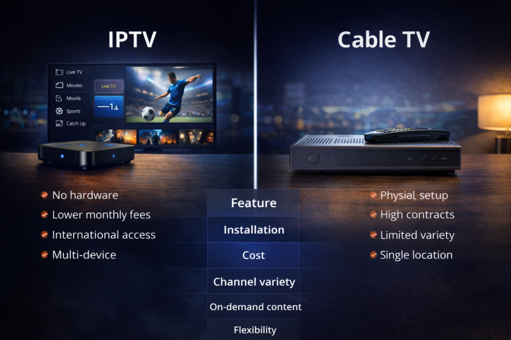 IPTV vs cable TV comparison