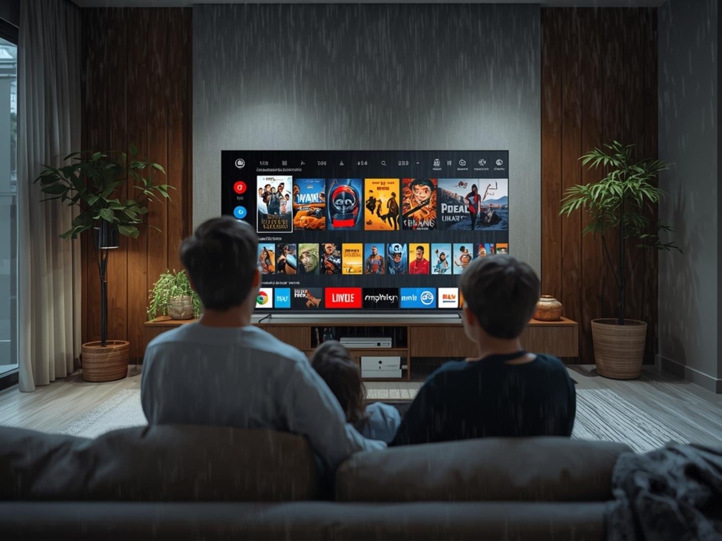 IPTV Near Me setup guide for Ontario Canada showing HD channel streaming on a smart TV