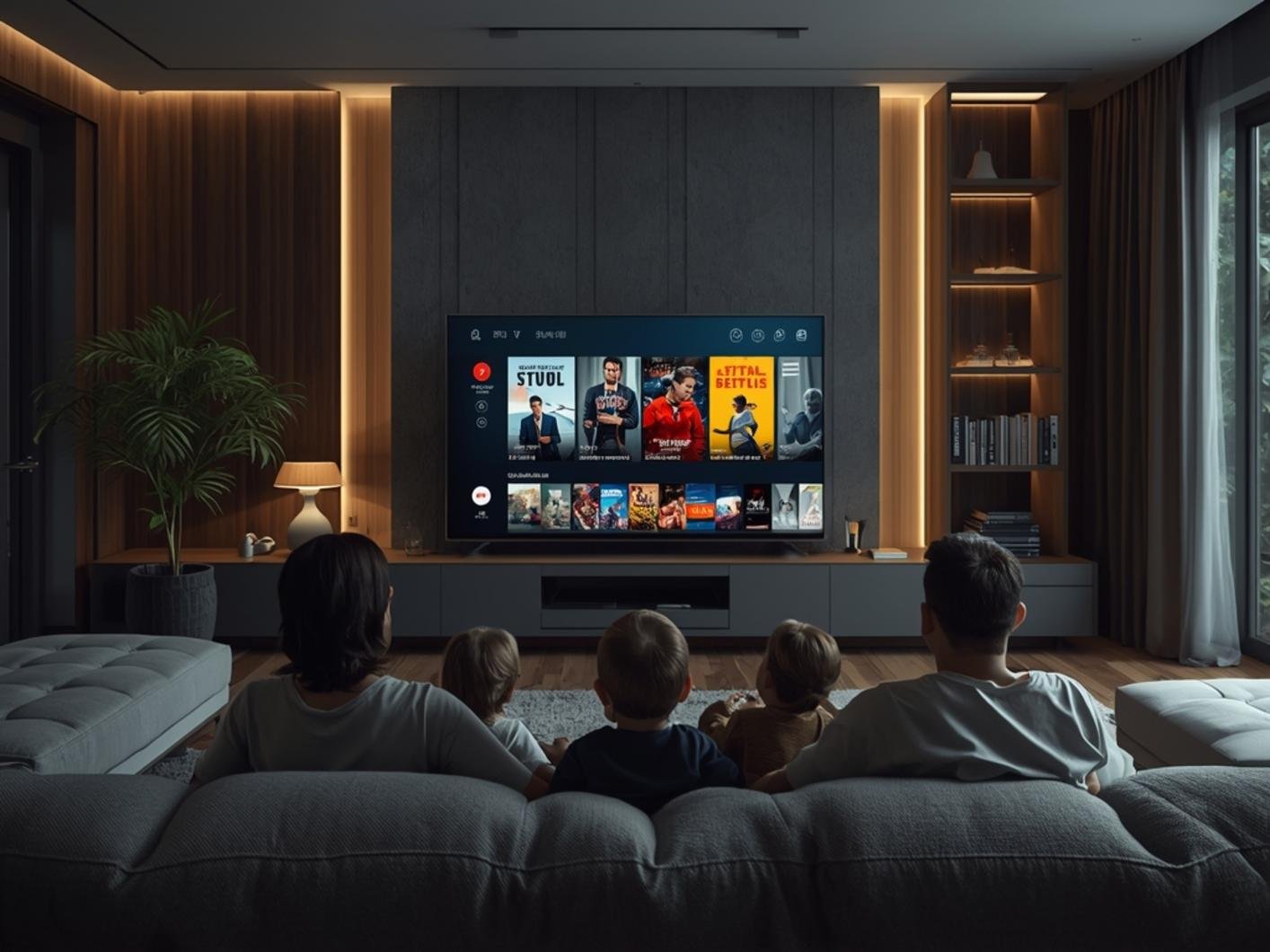 IPTV Montreal setup guide showing French and English channels on a Smart TV in Canada